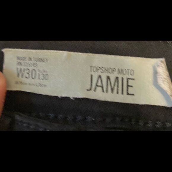TopShop black High Rise jeans Size 30 - Picture 3 of 6